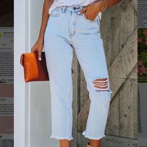 Vici high rise distressed jeans sz 25